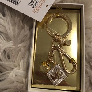 Michael Kors sparkle lock keychain